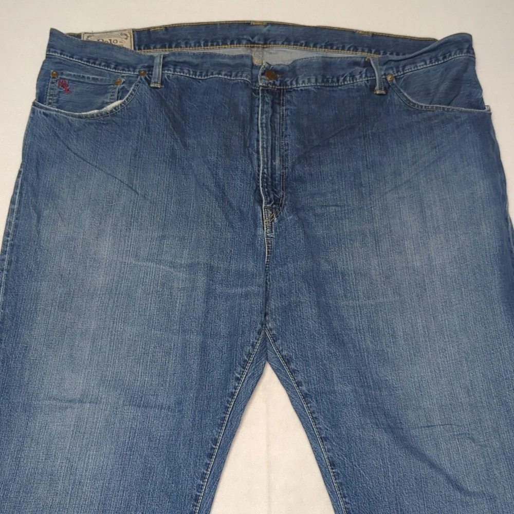Polo Ralph Lauren Authentic Dungarees Medium Blue Mens Jeans Size 48 - Picture 3 of 8